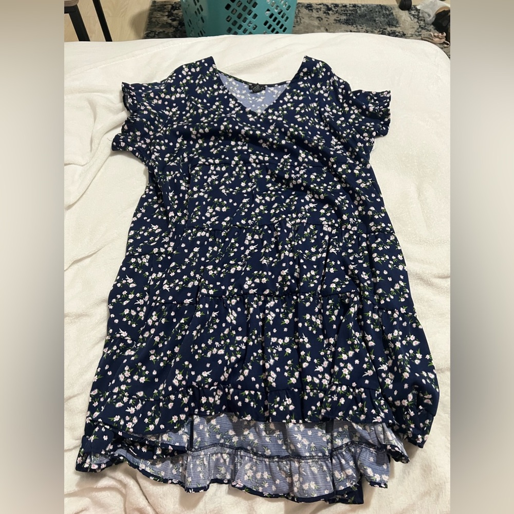 Blue Floral Dress